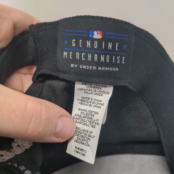 Under Armour Men's Strapback Hat Black OSFA Embroidered Pittsburgh Pirates Logo - Picture 7 of 7